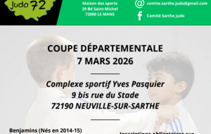Coupe départementale Benjamins  7 MARS 2026  NEUVILLE-SUR-SARTHE